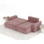 4 Seater Velvet Sofa Bed-1344051363