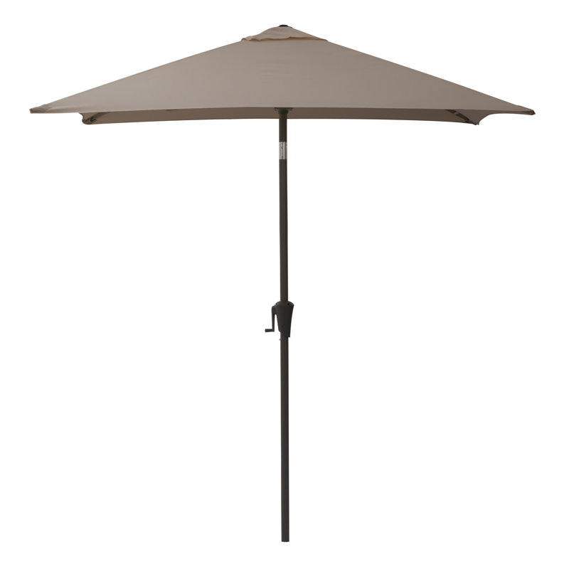 Parasol de marché carré Fidel, Gris sableux