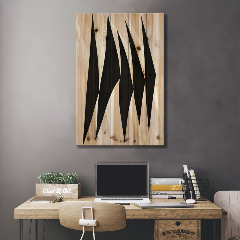 Zèbre par - impression, H 40 po x l 26 po x P 1,5 po, Bois