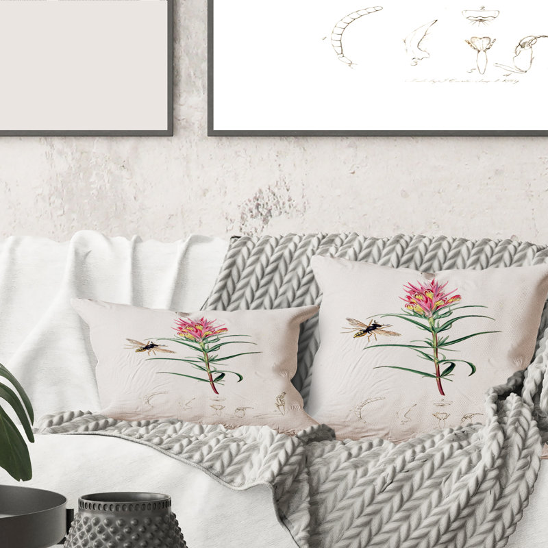 Floral Throw Pillow