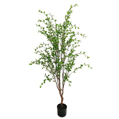 Mini-arbre vert en pot avec plantes et arbres