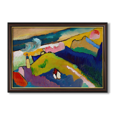 Murnau Mountain Landscape with Church, 1910 - Wassily Kandinsky - Toile encadrée sur mesure