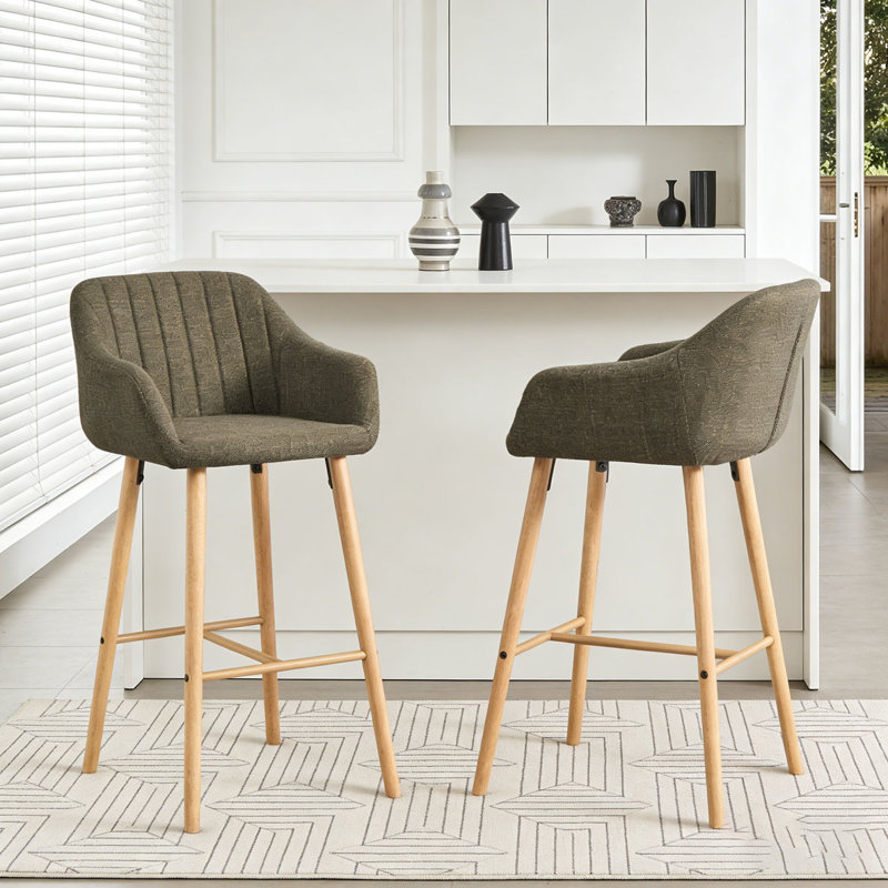 Ensemble de tabourets de bar modernes, Vert