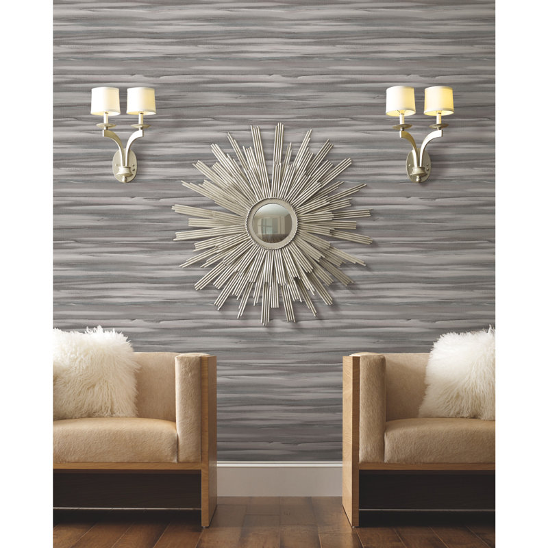 Abstract Wallpaper Roll by Candice Olson, Dark Gray