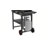 FEASTO 28" 2-Burner Propane Gas Griddle with Cart, 30,000 BTU, Outdoor Heavy-Duty Flat Top Grill with Front Grease Cup, Side Table, for Camping, Tailgating, Backyard