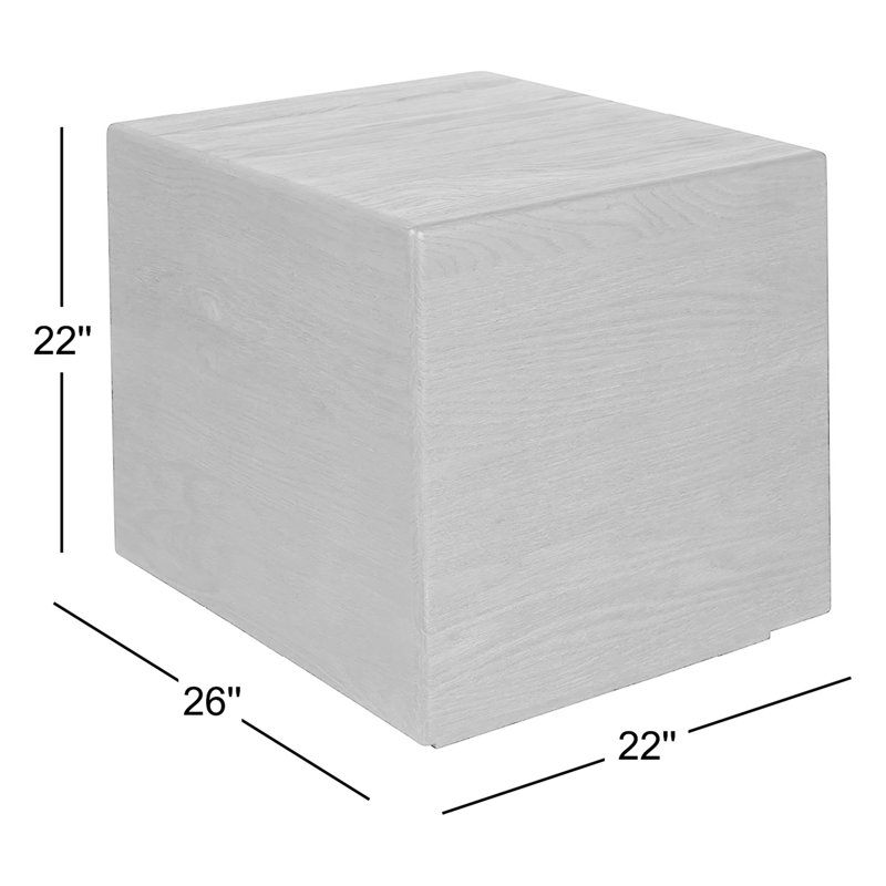 Elia End Table, Gray