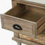 Banc de rangement rustique avec 3 tiroirs et 3 paniers en rotin, banc à chaussures pour le salon, entrée (blanc délavé)-1945119790