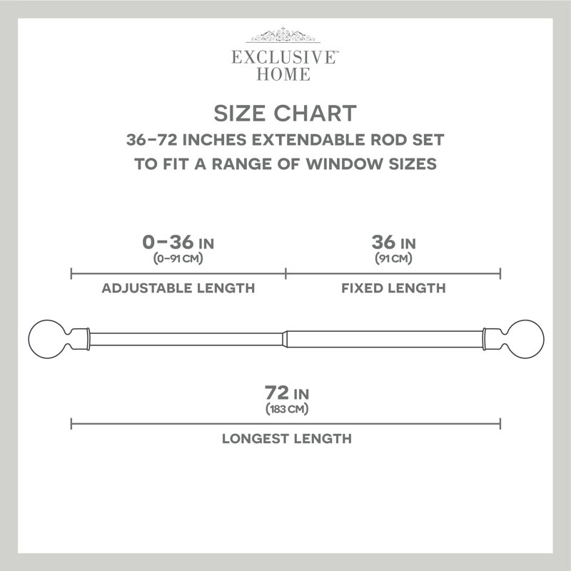 Adjustable Off White Iron Window Curtain Rod with Twisted Finials
