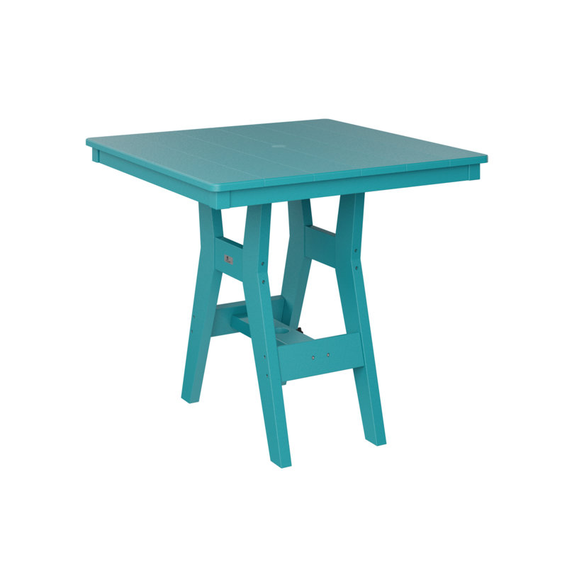 Harbor Outdoor Square Dining Table, Aruba Blue
