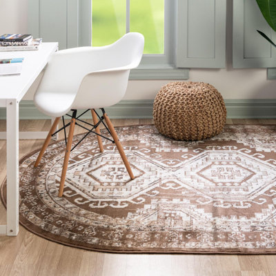 Tapis oriental Charlotte en brun