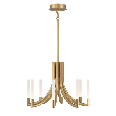 Lustre givré 8 po Olette