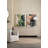 Demartini 80" Cream Wood 4-Door Reeded Media Credenza_Sideboard
