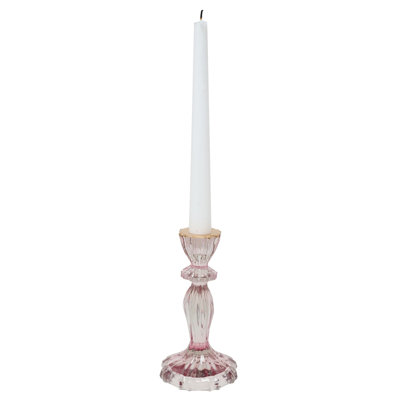 Glass Tabletop Candlestick