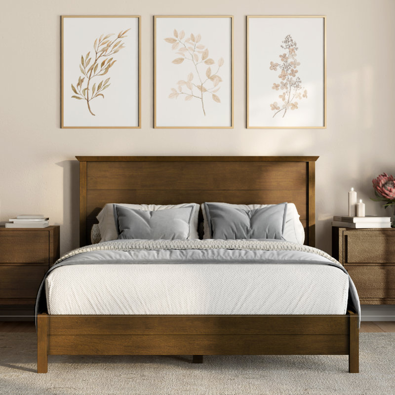 Base de lit en bois massif Cape