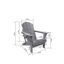 Chaise Adirondack pliante avec table d'appoint, ensemble de 3 chaises Adirondack à texture de bois, bleu marine (comprend 2 chaises et 1 table)-1399199711