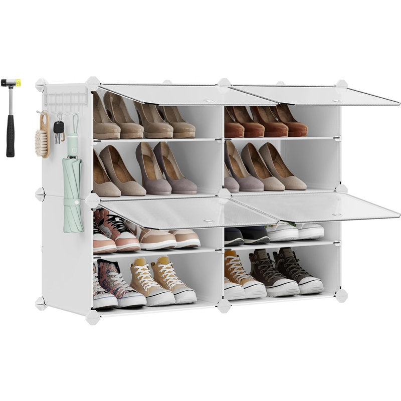 16 Pair Stackable Shoe Storage Box