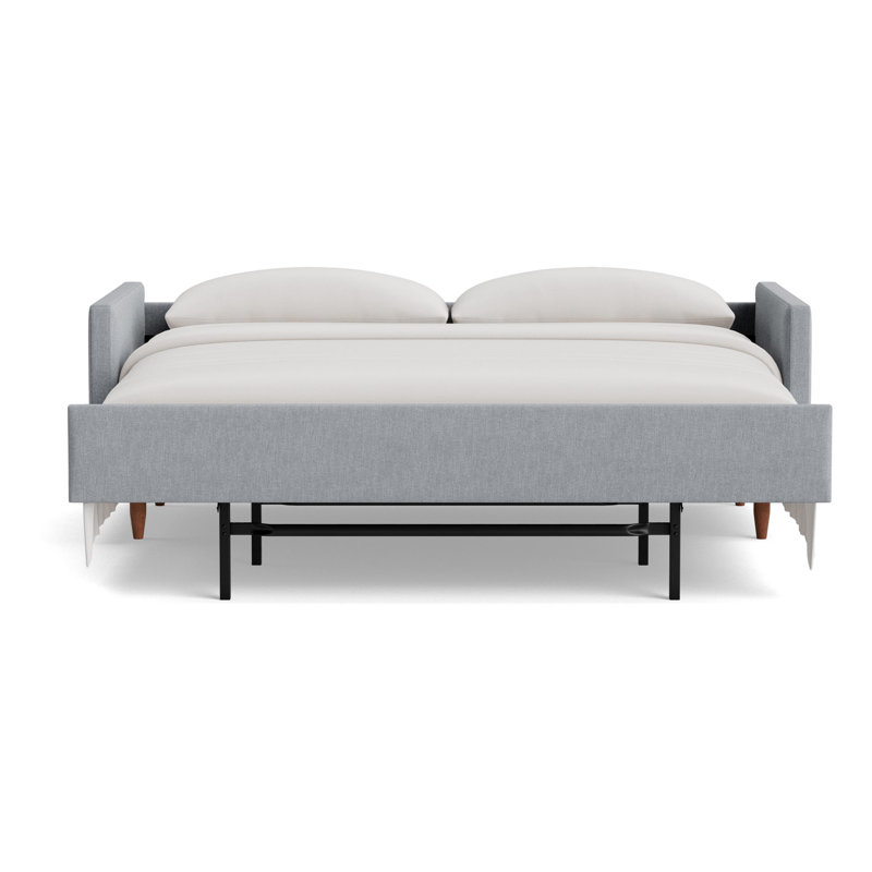 Skinny Fat Sofa Bed, Performance Weave - Zinc