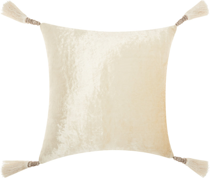 Coussin décoratif en velours couture lustré
