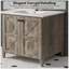 Meuble-lavabo autoportant de 30 po avec lavabo à surface solide gris antique