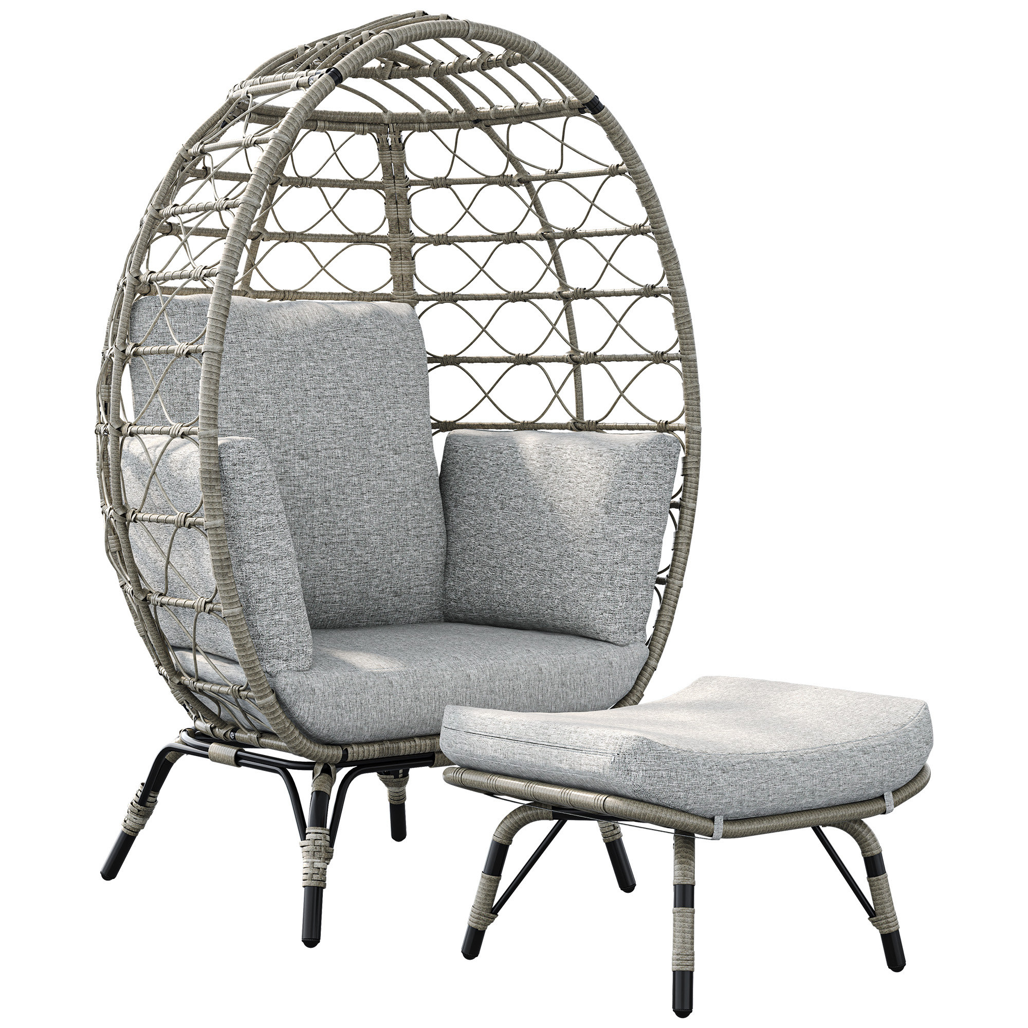 Chanab Swing Chair Hammock with Cushion Dakota Fields Color: Gray