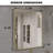 Vista 30 in. W x 36 in. H Rectangular Framed Wall Bathroom Vanity Mirror in Brushed Gold-2089628584-2089628597