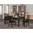 5 Piece Kitchen Table Set for 4 Includes a Rectangle Dining Room Table with Butterfly Leaf and 4 Solid Wood Seat Chairs, Cappuccino-49668260