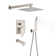 High Pressure 10-inch Shower Faucet with Rough-in Valve
