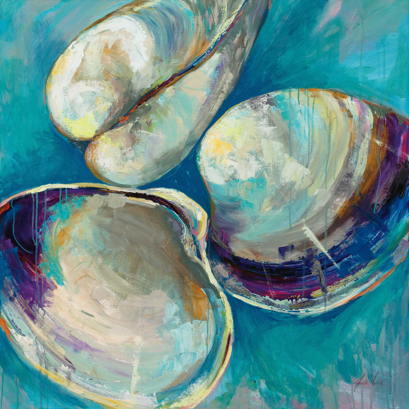 " Shell Trio " by Jeanette Vertentes, 20" H x 20" W