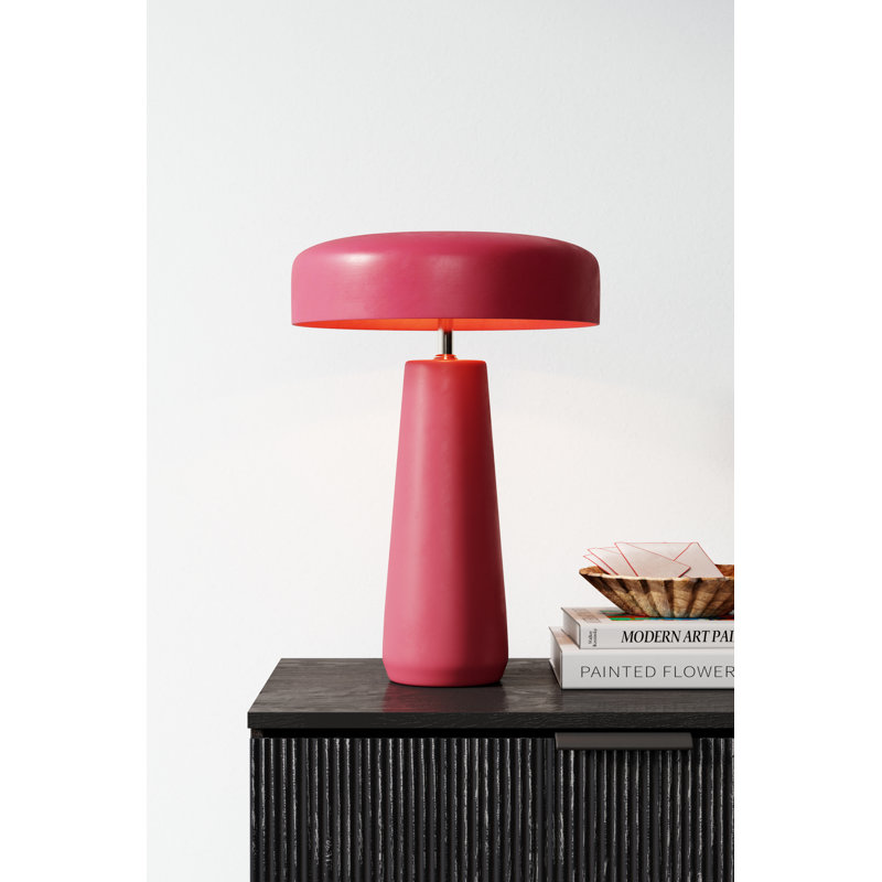 Percy Ceramic Table Lamp, Cerise