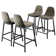 Audrina Upholstered Counter Stool with Metal Frame