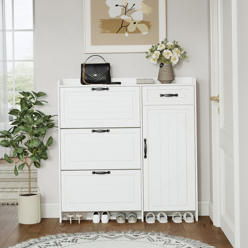 Rangement autoportant pour chaussures, armoire de rangement moderne pour vestibule