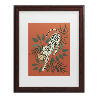 Art encadré de guépard riant yvette St. Amant
