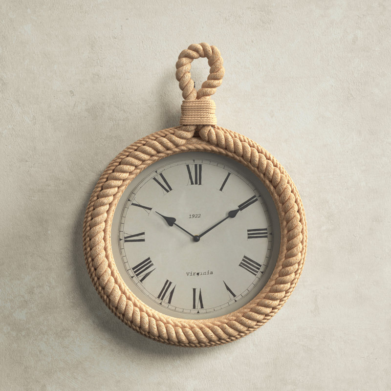 Piara Jute Wall Clock, Small