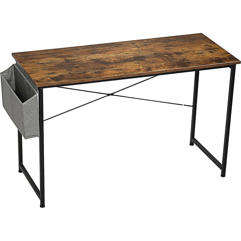 Bureau d'ordinateur, table d'étude, table de travail de style simple et moderne avec sac de rangement