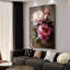 Murale fleur de pivoine moderne et minimaliste-913517861
