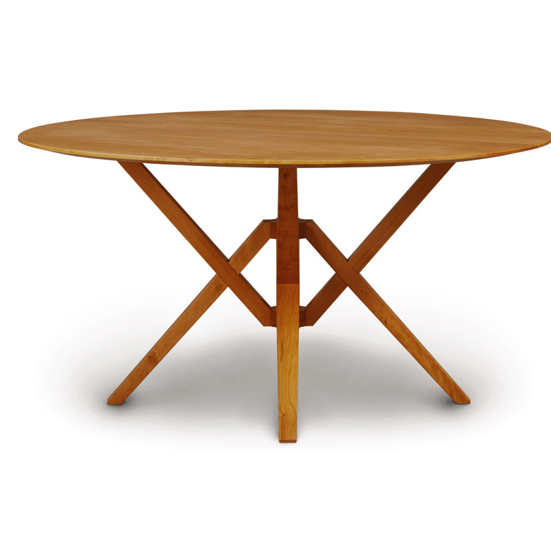 Exeter Round Fixed Top Table, 60" L x 60" W, Autumn Cherry