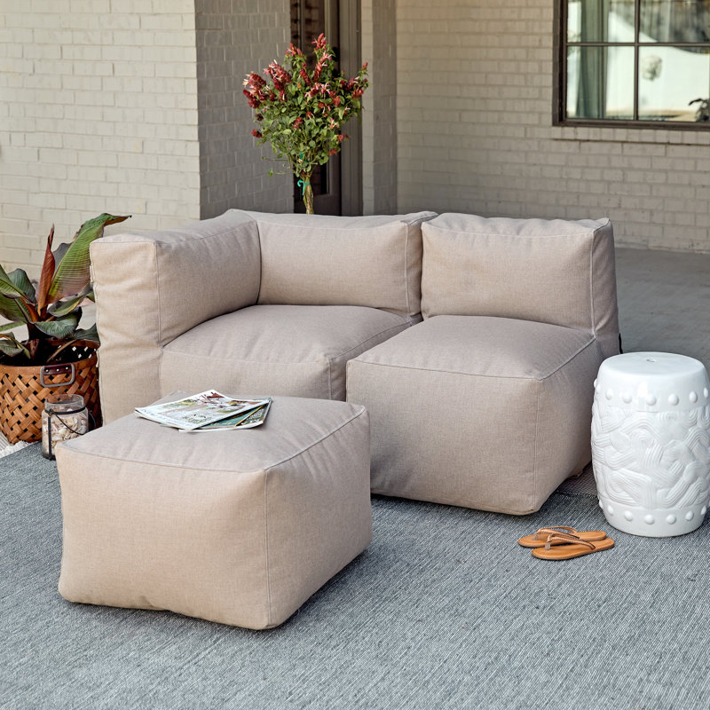 Sunbrella Outdoor Solid Modular Seating, Tan