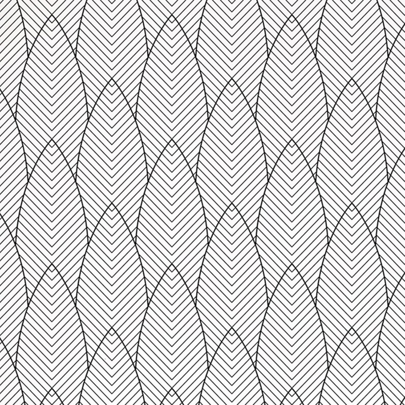 Papier peint auto-adhésif - Design moderne noir et blanc, peler et coller pour une installation facile