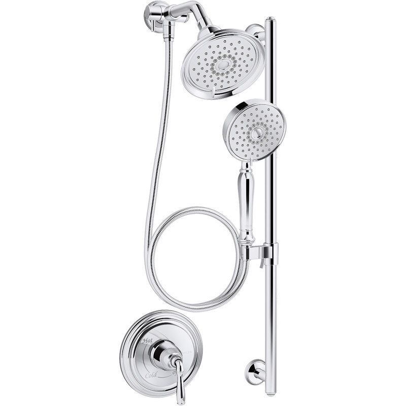 Bancroft Essentials Performance Showering Package, Polished Chrome