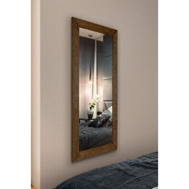 Ayoub Wood Flat Wall Mirror