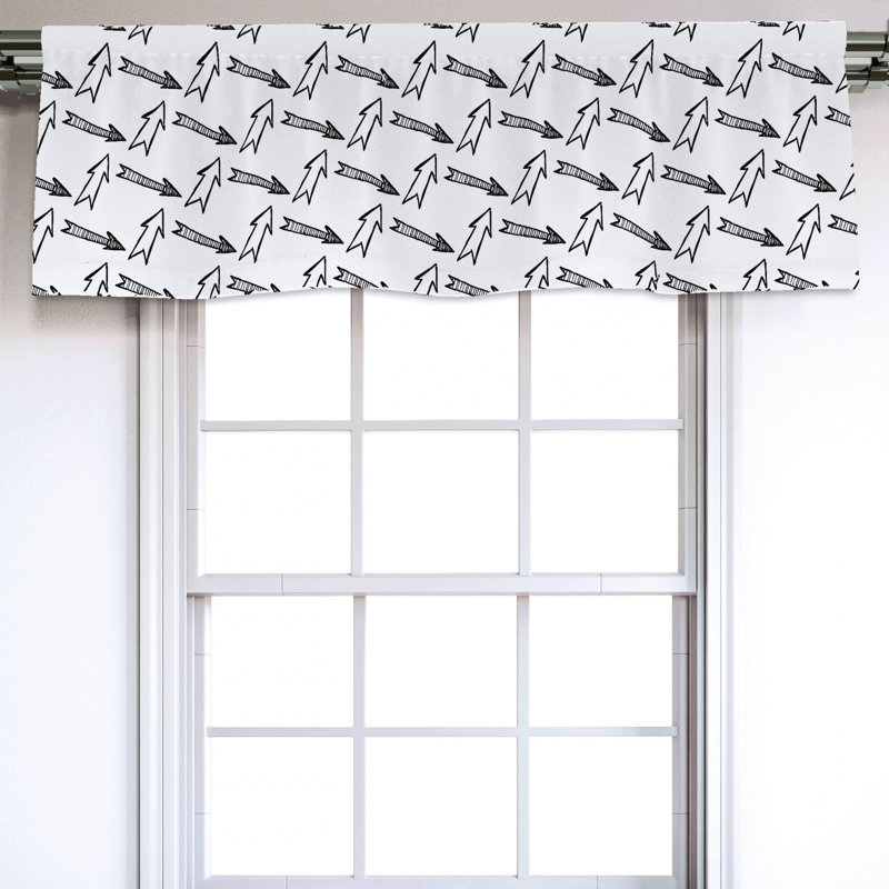 Sateen Ruffled Window Valance