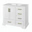 Meuble-lavabo traditionnel exquis avec lavabo en céramique et rangement abondant-113754485
