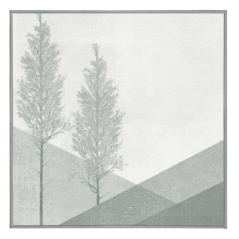 Tapis de couleur unie ovale minimaliste lavable à la machine en beige - reliure grise, Carré 4 pi