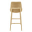 Tabouret de bar Amar en tissu et base en frêne naturel - ensemble de 1-2101338532