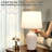 23.8"Ceramic Table Lamp Touch Control Bedside Lamp