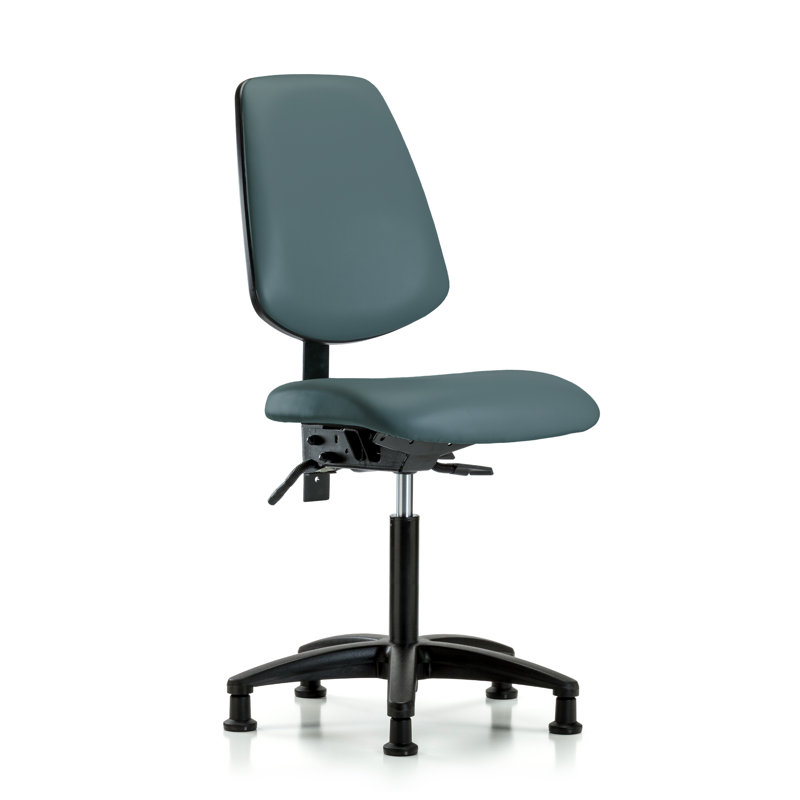 Chaise de travail, Bleu colonial, Patins, Inclus