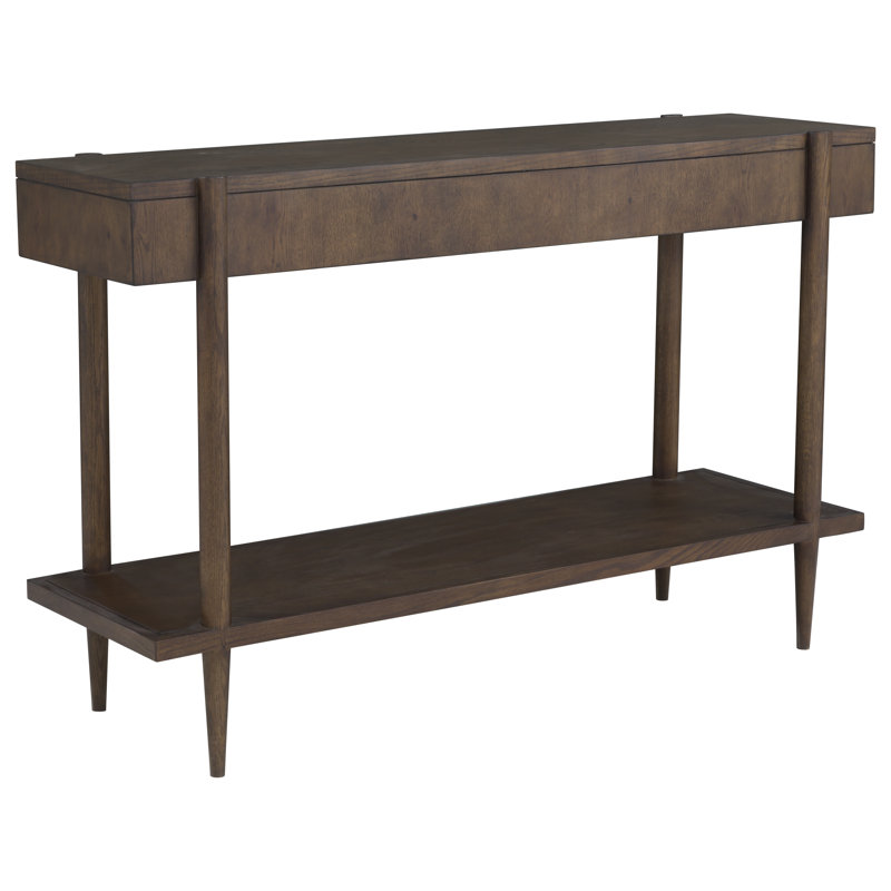 One Drawer Console Table, Caramel