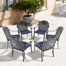 Aluminum Outdoor Stacking Dining Armchair with Cushion