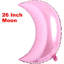 Enchanting Moon Pink and White Balloon Set