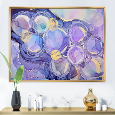 Mauve luxueux abstrait fluide VI - peinture sur toile